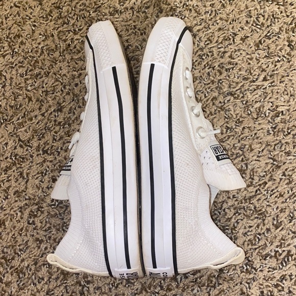 Converse Chuck Taylor All Star Shoreline Knit White Slip-On Sneakers - Picture 5 of 8